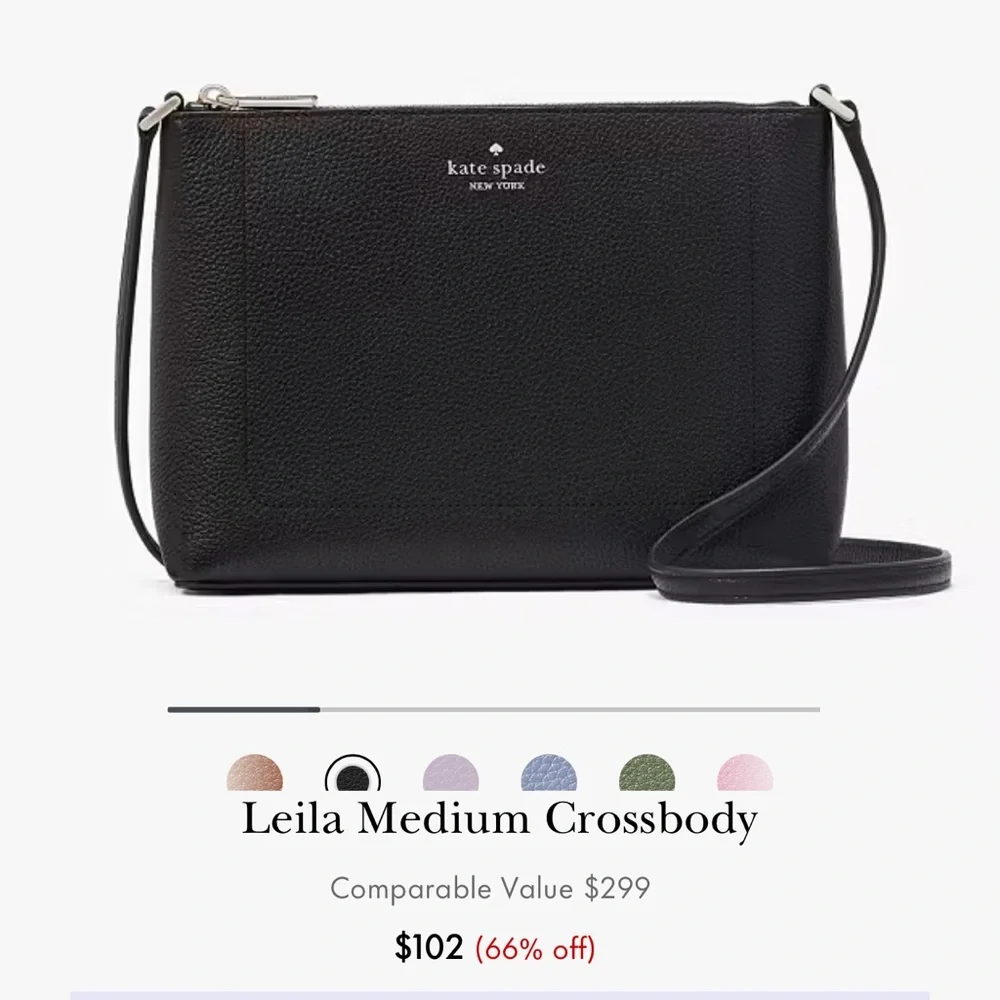 BRAND NEW Kate Spade Medium Crossbody (Black) - Picture 1 of 5
